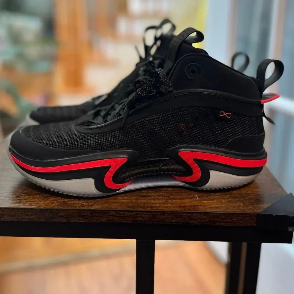 Nike Jordan 36 Black Infrared Basketball Sneakers Size M11 / W12.5 CZ2650 001